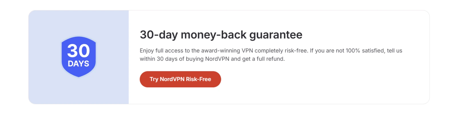 Nord VPN money back