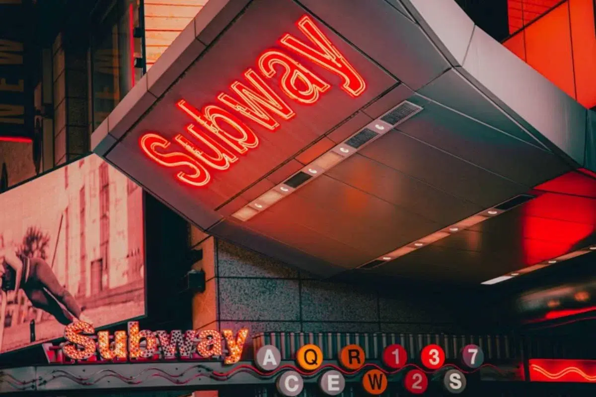 New York City subway station for easy hotel transportation access